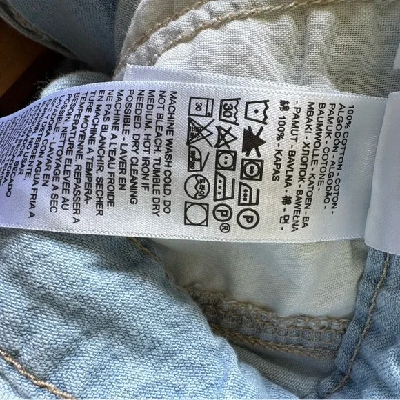 NWT Levi's Light Wash HERITAGE ROMPER |  XS - Picture 10 of 10